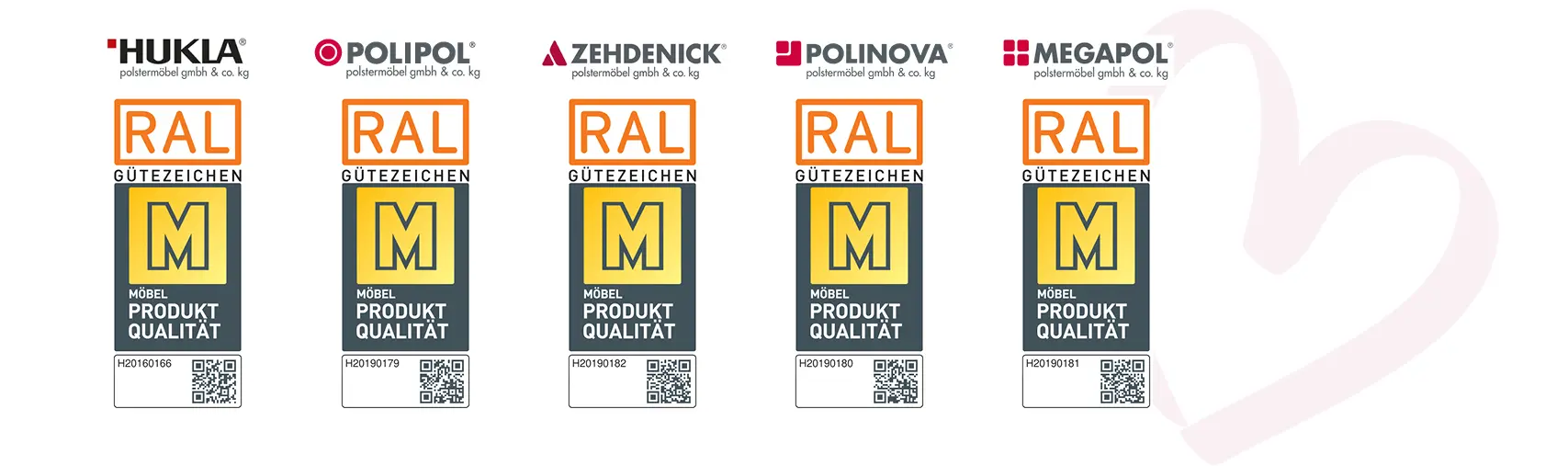 RAL Gütezeichen Goldenes M - Möbel Produktqualität